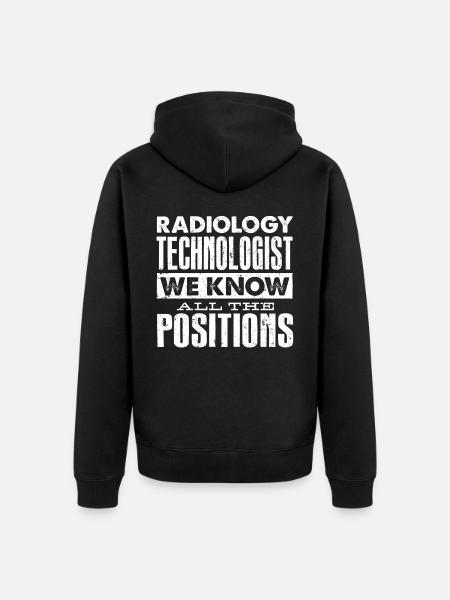 Radiology, radiologist - Unisex Premium Organic Zip Hoodie - black