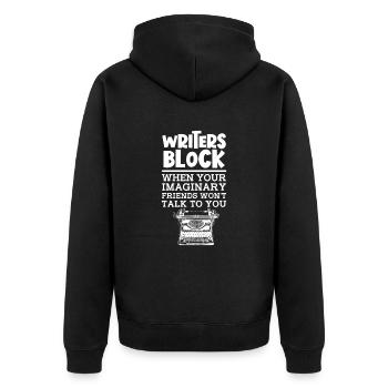 Auteur - Veste à capuche bio Premium Unisexe - noir - Dos - Nico (187cm)