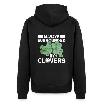 Irlande Irlandais drôle de dicton de la Saint-Patrick - Veste à capuche bio Premium Unisexe - noir - Dos - Nico (187cm)