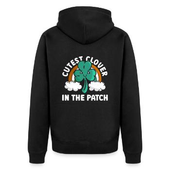 Irlande Irlandais drôle de dicton de la Saint-Patrick - Veste à capuche bio Premium Unisexe - noir - Dos - Nico (187cm)