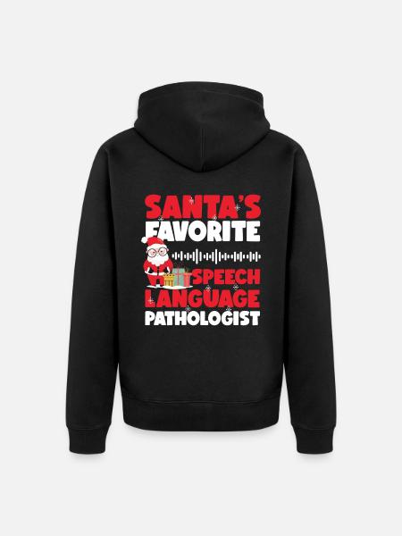 Speech Therapist Therapy Assistant - Unisex Premium Organic Zip Hoodie - black