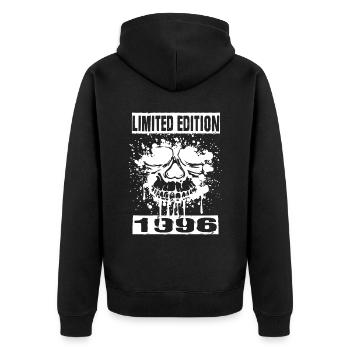 Édition limitée 1996 - Veste à capuche bio Premium Unisexe - noir - Dos - Nico (187cm)