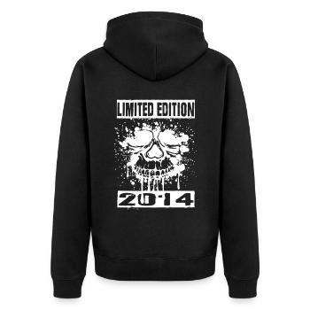 Édition Limitée 2014 - Veste à capuche bio Premium Unisexe - noir - Dos - Nico (187cm)