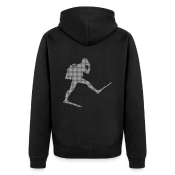 Plonger - Veste à capuche bio Premium Unisexe - noir - Dos - Nico (187cm)