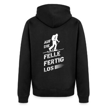 Sur les peaux Ski de randonnée Sports d’hiver - Veste à capuche bio Premium Unisexe - noir - Dos - Nico (187cm)
