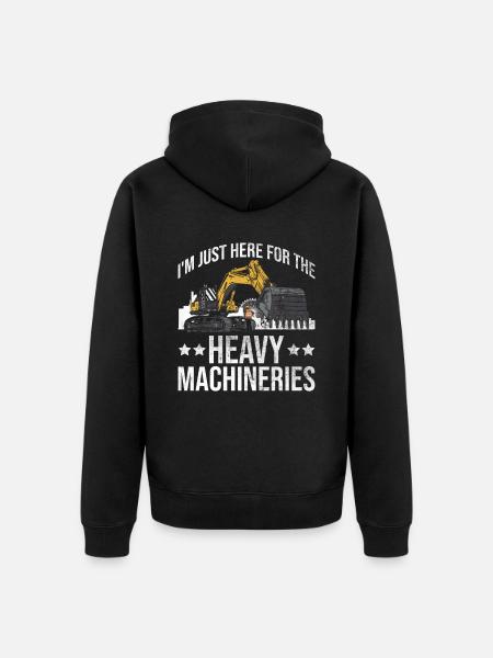Bagger Schwermaschinenbediener Baggerfahrer - Unisex Premium Organic Zip Hoodie - black
