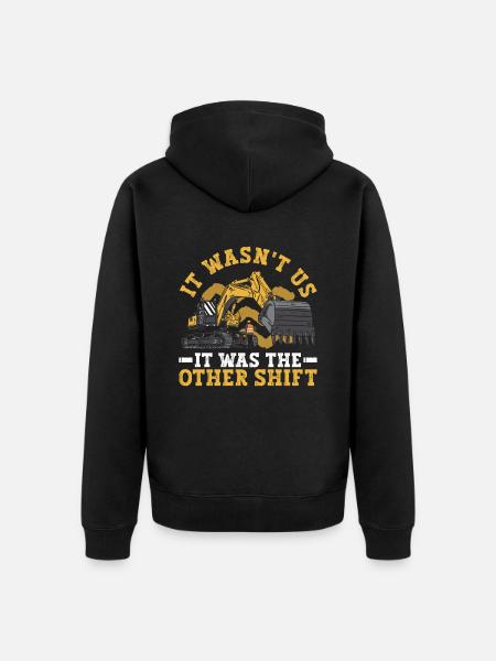 Bauarbeiter Baggerladern Bagger Baggern - Unisex Premium Organic Zip Hoodie - black
