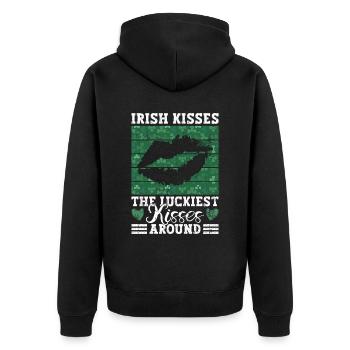 Irlande Irlandais drôle de dicton de la Saint-Patrick - Veste à capuche bio Premium Unisexe - noir - Dos - Nico (187cm)