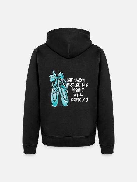 Ballet - Unisex Premium Organic Zip Hoodie - black