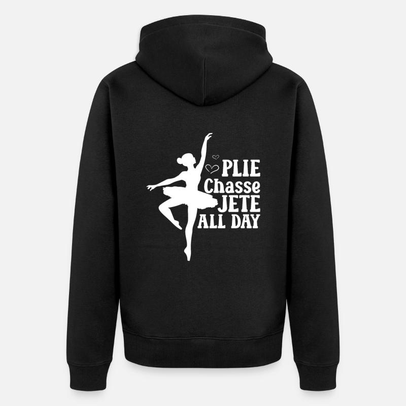 Ballett - Unisex Premium Bio Zip Hoodie - Schwarz