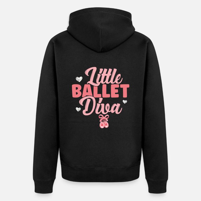 Ballet - Veste à capuche bio Premium Unisexe - noir