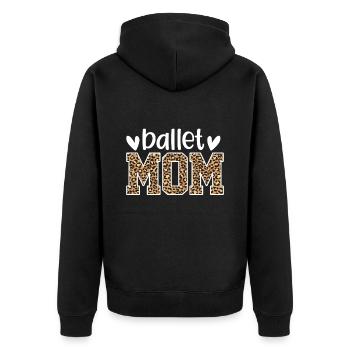 Ballet - Unisex Premium Organic Zip Hoodie - black - Back - Nico (187cm)