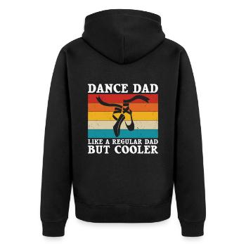 Ballet - Unisex Premium Organic Zip Hoodie - black - Back - Nico (187cm)