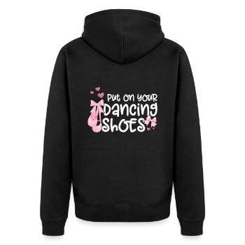 Ballet - Unisex Premium Organic Zip Hoodie - black - Back - Nico (187cm)