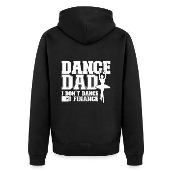 Ballet - Unisex Premium Organic Zip Hoodie - black - Back - Nico (187cm)