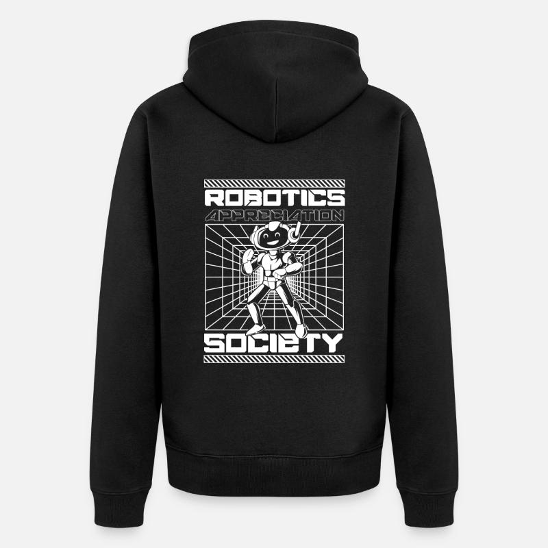 Robotique Ai Robot - Veste à capuche bio Premium Unisexe - noir