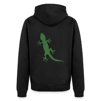 Lézard - Veste à capuche bio Premium Unisexe - noir - Dos - Nico (187cm)