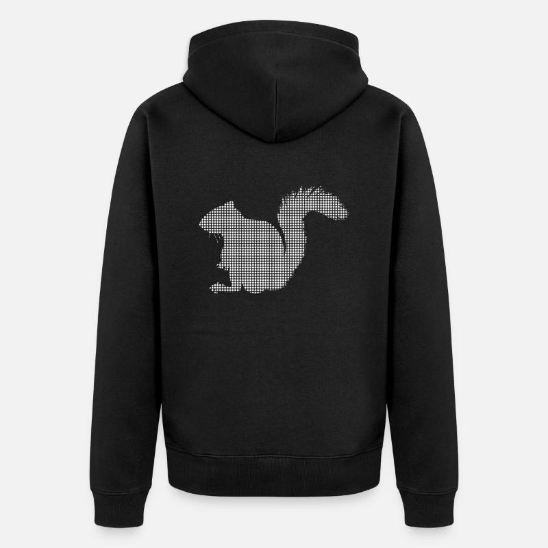 Écureuil - Veste à capuche bio Premium Unisexe - noir