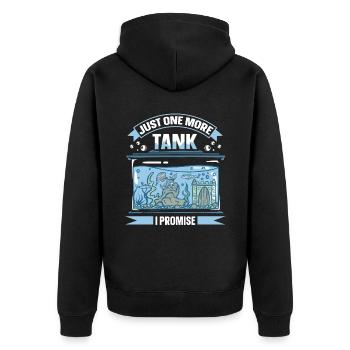 Juste un réservoir de plus je promets aquatique amusant - Veste à capuche bio Premium Unisexe - noir - Dos - Nico (187cm)