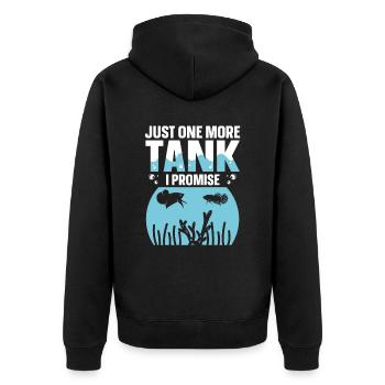 Juste un réservoir de plus je promets aquatique amusant - Veste à capuche bio Premium Unisexe - noir - Dos - Nico (187cm)
