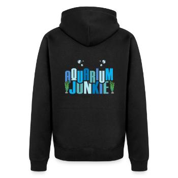 Drôle d’aquarium Aquarium Junkie - Veste à capuche bio Premium Unisexe - noir - Dos - Nico (187cm)