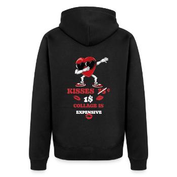 Dabbing Heart Breaker Drôle Messieurs Enfants Garçons - Veste à capuche bio Premium Unisexe - noir - Dos - Nico (187cm)
