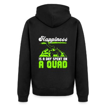 Quadfahren Quad - Veste à capuche bio Premium Unisexe - noir - Dos - Nico (187cm)