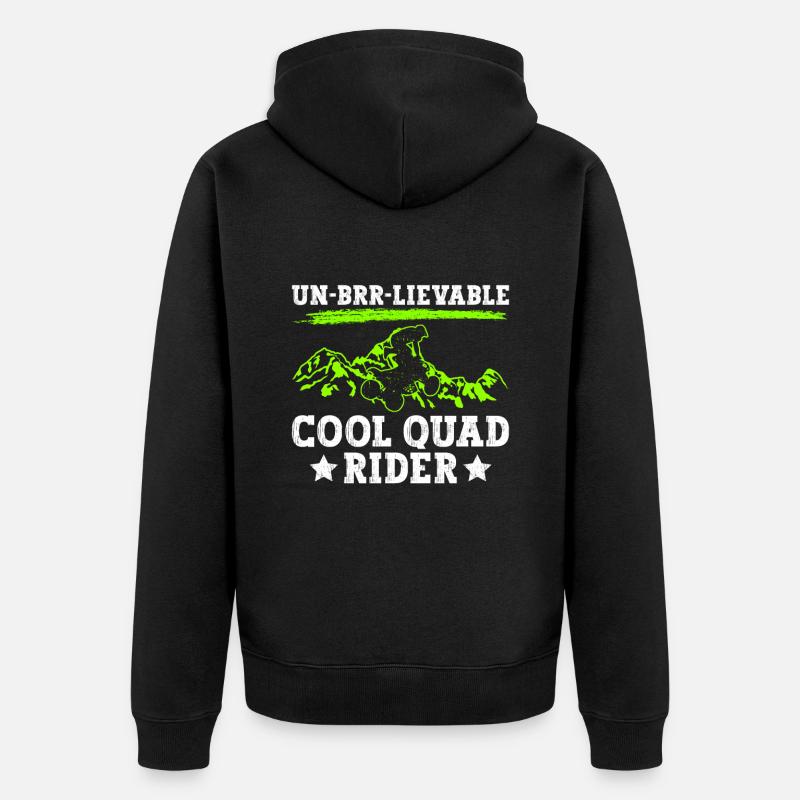 Quadfahrer Quad - Veste à capuche bio Premium Unisexe - noir