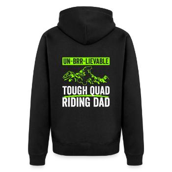 Quad Fahrender Vater Quad Papa - Veste à capuche bio Premium Unisexe - noir - Dos - Nico (187cm)