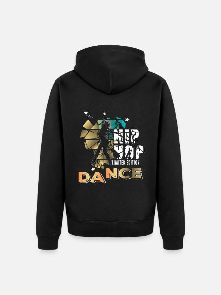 Hip Hop Dance - Unisex Premium Bio Zip Hoodie - Schwarz