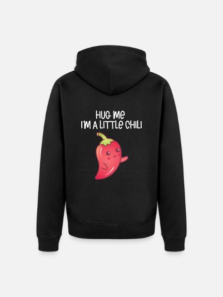 Chili pepper - Unisex Premium Organic Zip Hoodie - black