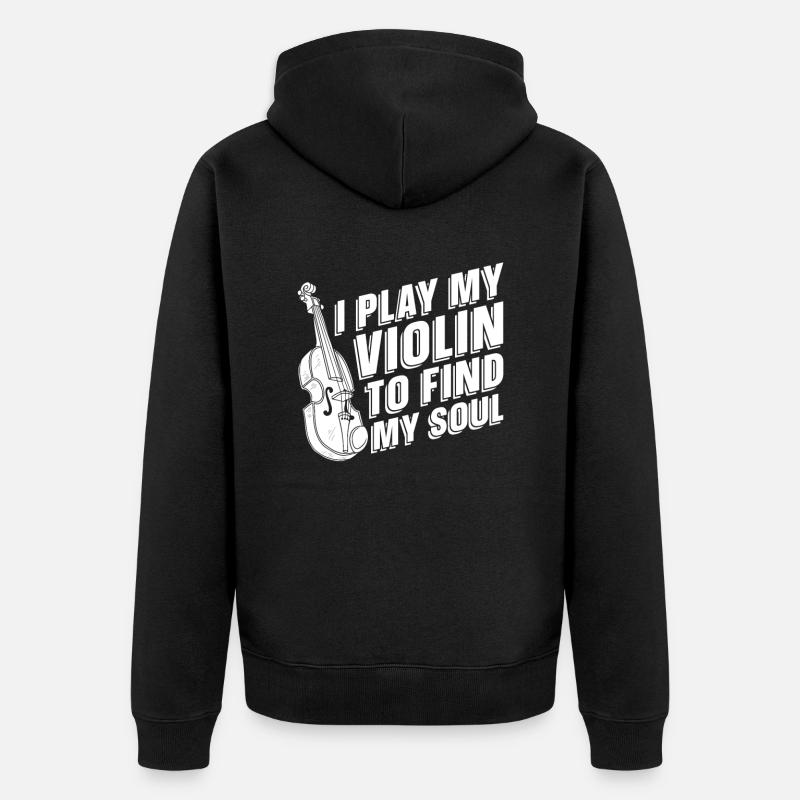 Violon Violon - Veste à capuche bio Premium Unisexe - noir