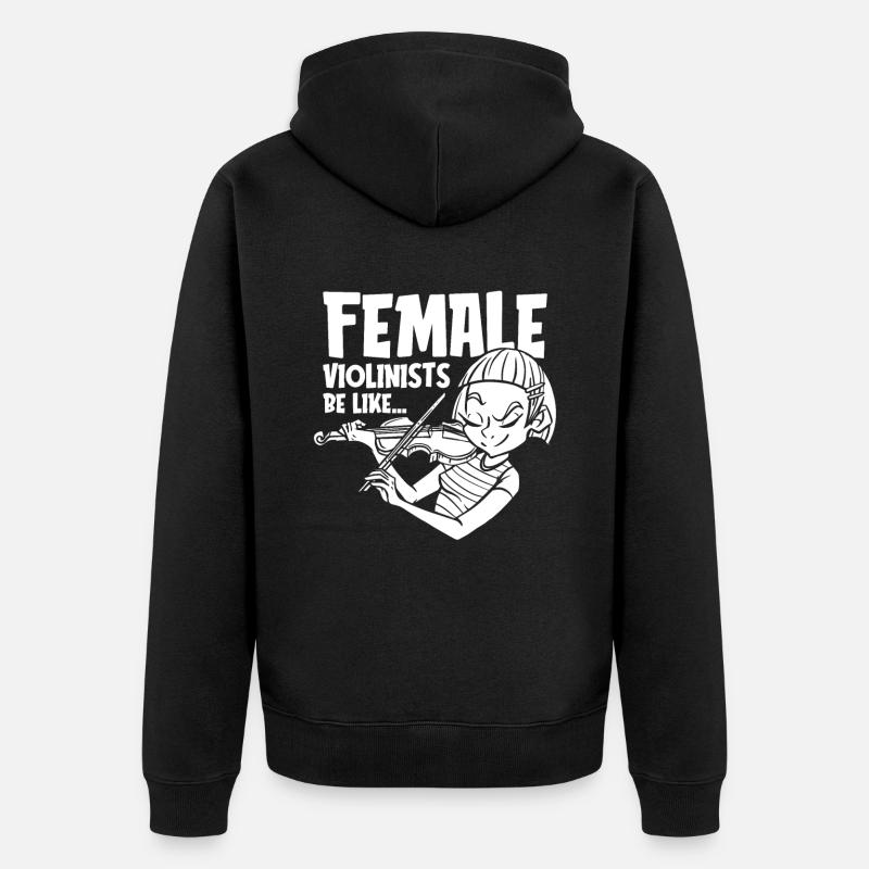 Violon Violon Humour - Veste à capuche bio Premium Unisexe - noir