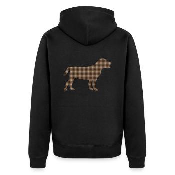 Chien - Veste à capuche bio Premium Unisexe - noir - Dos - Nico (187cm)