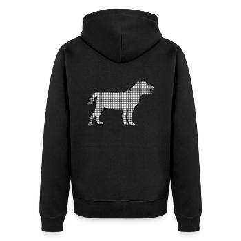 Chien - Veste à capuche bio Premium Unisexe - noir - Dos - Nico (187cm)