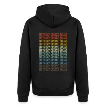 Birthday Cruise Squad Cruise Holiday Kre - Unisex Premium Organic Zip Hoodie - black - Back - Nico (187cm)