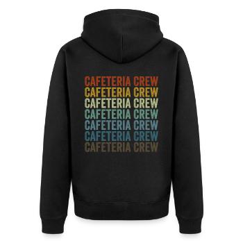 Cafétéria Crew Lunch Lady - Veste à capuche bio Premium Unisexe - noir - Dos - Nico (187cm)