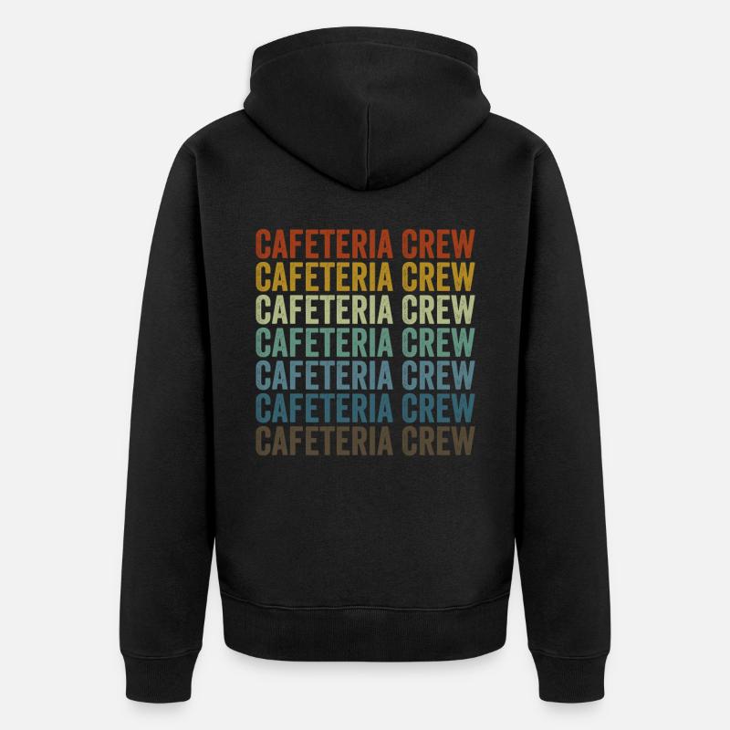 Cafétéria Crew Lunch Lady - Veste à capuche bio Premium Unisexe - noir