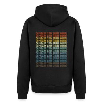 Capybara est mon animal spirituel Capybara - Veste à capuche bio Premium Unisexe - noir - Dos - Nico (187cm)