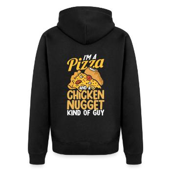 Pizza Baker Cadeau Italie Pizza Lovers Pizza - Veste à capuche bio Premium Unisexe - noir - Dos - Nico (187cm)