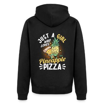 Pizza Baker Cadeau Italie Pizza Lovers Pizza - Veste à capuche bio Premium Unisexe - noir - Dos - Nico (187cm)