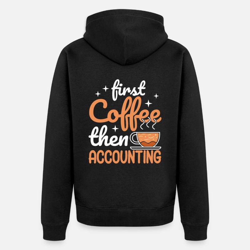 Comptable Donation Comptabilité Impôt CPA - Veste à capuche bio Premium Unisexe - noir
