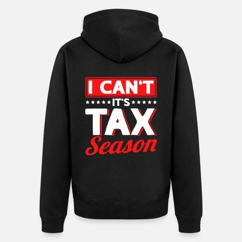 Comptable Donation Comptabilité Impôt CPA - Veste à capuche bio Premium Unisexe - noir