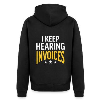 Buchhalter Geschenk Buchhaltung Steuer Cpa - Unisex Premium Bio Zip Hoodie - Schwarz - Hinten - Nico (187cm)