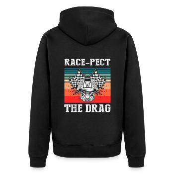 Conception de bateaux de course pour les courses de dragsters - Veste à capuche bio Premium Unisexe - noir - Dos - Nico (187cm)