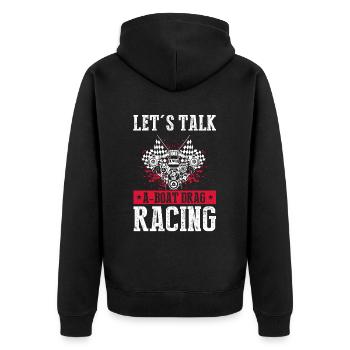 Speedboat Racing Design for Racing Boaters - Unisex Premium Organic Zip Hoodie - black - Back - Nico (187cm)