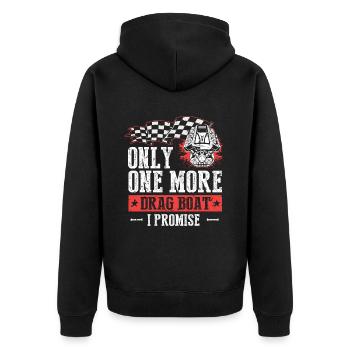 Speedboat Racing Design for Racing Boaters - Unisex Premium Organic Zip Hoodie - black - Back - Nico (187cm)