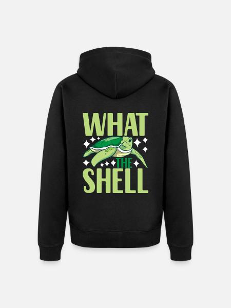 Turtle Turtle Aquatic turtle - Unisex Premium Organic Zip Hoodie - black