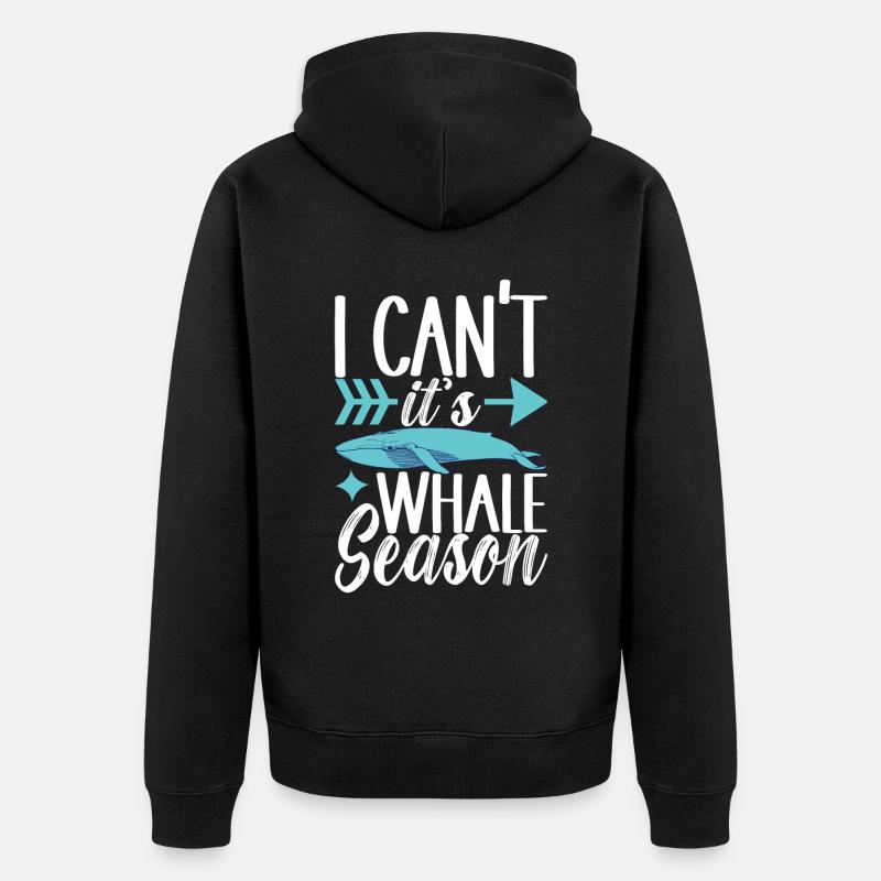 Observateurs de baleines - Veste à capuche bio Premium Unisexe - noir