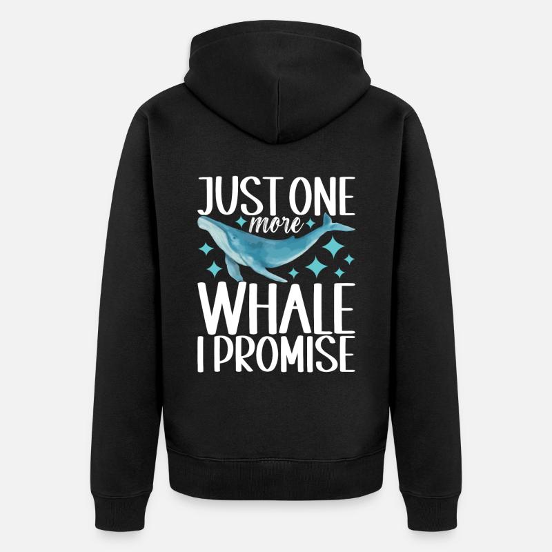 Observateurs de baleines - Veste à capuche bio Premium Unisexe - noir